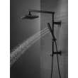 52684-BL Universal Showering Components H2Okinetic 3-Setting Raincan Shower Head, Matte Black