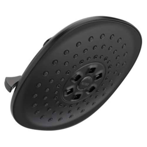 52686-BL Universal Showering Components H2Okinetic R 3-Setting Raincan Shower Head, Matte Black