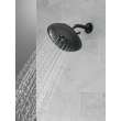 52686-BL Universal Showering Components H2Okinetic R 3-Setting Raincan Shower Head, Matte Black