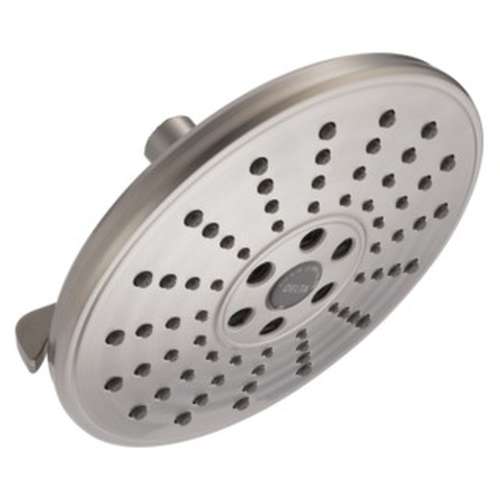 52688-SS-PR Universal Showering Components H2Okinetic 3-Setting Raincan Shower Head, Lumicoat Stainless