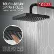 52841-BL Universal Showering Components Raincan Single Setting Showerhead, Matte Black