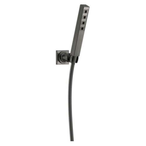 55567-KS-PR Universal Showering Components H2Okinetic Single-Setting Adjustable Wall Mount Hand Shower, Lumicoat Black Stainless