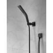55799-BL Universal Showering Components H2Okinetic 3-Setting Wall Mount Hand Shower, Matte Black