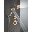 55884-CZ-PR Universal Showering Components 7-Setting Wall Mount Hand Shower with Cleaning Spray, Lumicoat Champagne Bronze