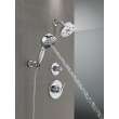 55884-PR Universal Showering Components 7-Setting Wall Mount Hand Shower with Cleaning Spray, Lumicoat Chrome