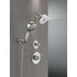 55884-PR Universal Showering Components 7-Setting Wall Mount Hand Shower with Cleaning Spray, Lumicoat Chrome