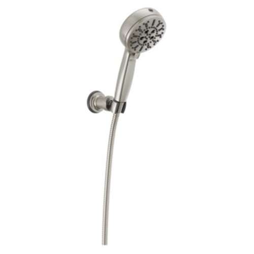 55884-SS-PR Universal Showering Components 7-Setting Wall Mount Hand Shower with Cleaning Spray, Lumicoat Stainless