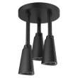 57140-BL25-L Universal Showering Components H2Okinetic Pendant Raincan Shower Head with LED Light, Matte Black