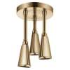 57140-CZ Universal Showering Components H2Okinetic Pendant Raincan Shower Head, Champagne Bronze