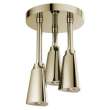 57140-PN25-L Universal Showering Components H2Okinetic Pendant Raincan Shower Head with LED Light, Polished Nickel