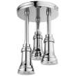 57190-25-L Universal Showering Components H2Okinetic Pendant Raincan Shower Head with LED Light, Chrome