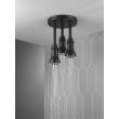 57190-BL25-L Universal Showering Components LED Pendant Raincan Single-Setting H2Okinetic, Matte Black