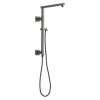58410-KS-PR Universal Showering Components Emerge 18" Angular Shower Column, Lumicoat Black Stainless