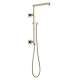 58410-PN-PR Universal Showering Components Emerge 18" Angular Shower Column, Lumicoat Polished Nickel