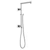 58410-PR Universal Showering Components Emerge 18" Angular Shower Column, Lumicoat Chrome
