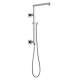 58410-PR Universal Showering Components Emerge 18" Angular Shower Column, Lumicoat Chrome