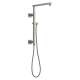 58410-SS-PR Universal Showering Components Emerge 18" Angular Shower Column, Lumicoat Stainless