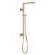 58420-CZ-PR Universal Showering Components Emerge 26" Angular Shower Column, Lumicoat Champagne Bronze