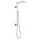 58420-PN-PR Universal Showering Components Emerge 26" Angular Shower Column, Lumicoat Polished Nickel