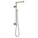 58420-SS-PR Universal Showering Components Emerge 26" Angular Shower Column, Lumicoat Stainless