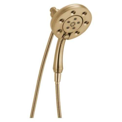 58472-CZ-PR Universal Showering Components H2Okinetic In2ition 4-Setting Two-In-One Shower, Lumicoat Champagne Bronze