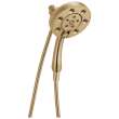 58472-CZ-PR Universal Showering Components H2Okinetic In2ition 4-Setting Two-In-One Shower, Lumicoat Champagne Bronze