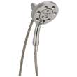 58472-SS-PR Universal Showering Components H2Okinetic In2ition 4-Setting Two-in-One Shower, Lumicoat Stainless