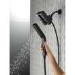58473-BL25 Universal Showering Components H2Okinetic In2ition 4-Setting Two-in-One Shower, Matte Black