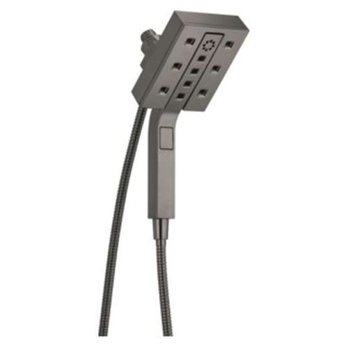58473-KS-PR25 Universal Showering Components H2Okinetic In2ition 4-Setting Two-in-One Shower, Lumicoat Black Stainless