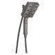 58473-KS-PR25 Universal Showering Components H2Okinetic In2ition 4-Setting Two-in-One Shower, Lumicoat Black Stainless