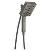 58473-KS-PR Universal Showering Components H2Okinetic In2ition 4-Setting Two-in-One Shower, Lumicoat Black Stainless