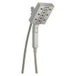 58473-SS-PR Universal Showering Components H2Okinetic In2ition 4-Setting Two-in-One Shower, Lumicoat Stainless
