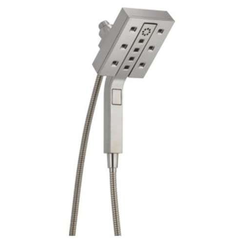 58473-SS-PR Universal Showering Components H2Okinetic In2ition 4-Setting Two-in-One Shower, Lumicoat Stainless