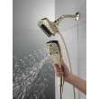 58474-PN-PR Universal Showering Components H2Okinetic In2ition 5-Setting Two-in-One Shower, Lumicoat Polished Nickel