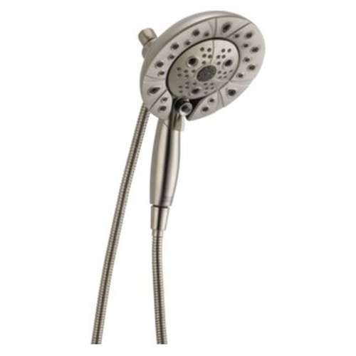 58480-SS-PR25-PK Universal Showering Components H2Okinetic In2ition 5-Setting Two-In-One Shower, Lumicoat Stainless