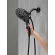 58620-BL-PK Universal Showering Components In2ition H2Okinetic 5-Setting Two-in-One Shower, Matte Black
