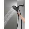 58620-BL-PK Universal Showering Components In2ition H2Okinetic 5-Setting Two-in-One Shower, Matte Black