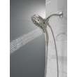 58620-SS-PR-PK Universal Showering Components H2Okinetic In2ition 5-Setting Two-In-One Shower, Lumicoat Stainless