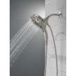 58620-SS-PR25-PK Universal Showering Components H2Okinetic In2ition 5-Setting Two-In-One Shower, Lumicoat Stainless