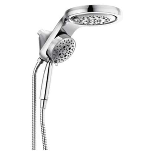 58680-25 Universal Showering Components HydroRain H2Okinetic 5-Setting Two-in-One Shower Head, Chrome
