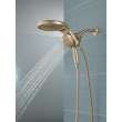 58680-CZ-PR25 Universal Showering Components HydroRain H2Okinetic 5-Setting Two-In-One Shower Head, Lumicoat Champagne Bronze