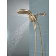 58680-CZ-PR Universal Showering Components HydroRain H2Okinetic 5-Setting Two-In-One Shower Head, Lumicoat Champagne Bronze