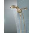 58680-CZ25 Universal Showering Components HydroRain H2Okinetic 5-Setting Two-in-One Shower Head, Champagne Bronze