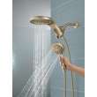 58680-CZ Universal Showering Components HydroRain H2Okinetic 5-Setting Two-in-One Shower Head, Champagne Bronze