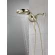 58680-PN-PR25 Universal Showering Components HydroRain H2Okinetic 5-Setting Two-In-One Shower Head, Lumicoat Polished Nickel