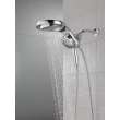58680-PR25 Universal Showering Components HydroRain H2Okinetic 5-Setting Two-in-One Shower Head, Lumicoat Chrome