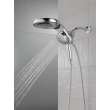 58680-PR25 Universal Showering Components HydroRain H2Okinetic 5-Setting Two-in-One Shower Head, Lumicoat Chrome