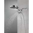 58680-PR Universal Showering Components HydroRain H2Okinetic 5-Setting Two-in-One Shower Head, Lumicoat Chrome