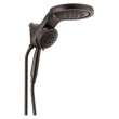 58680-RB25 Universal Showering Components HydroRain H2Okinetic 5-Setting Two-in-One Shower Head, Venetian Bronze