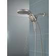 58680-SS-PR Universal Showering Components HydroRain H2Okinetic 5-Setting Two-in-One Shower Head, Lumicoat Stainless